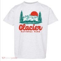 Retro Glacier National Park 80's Mountain Toddler T-Shirt thumb 0
