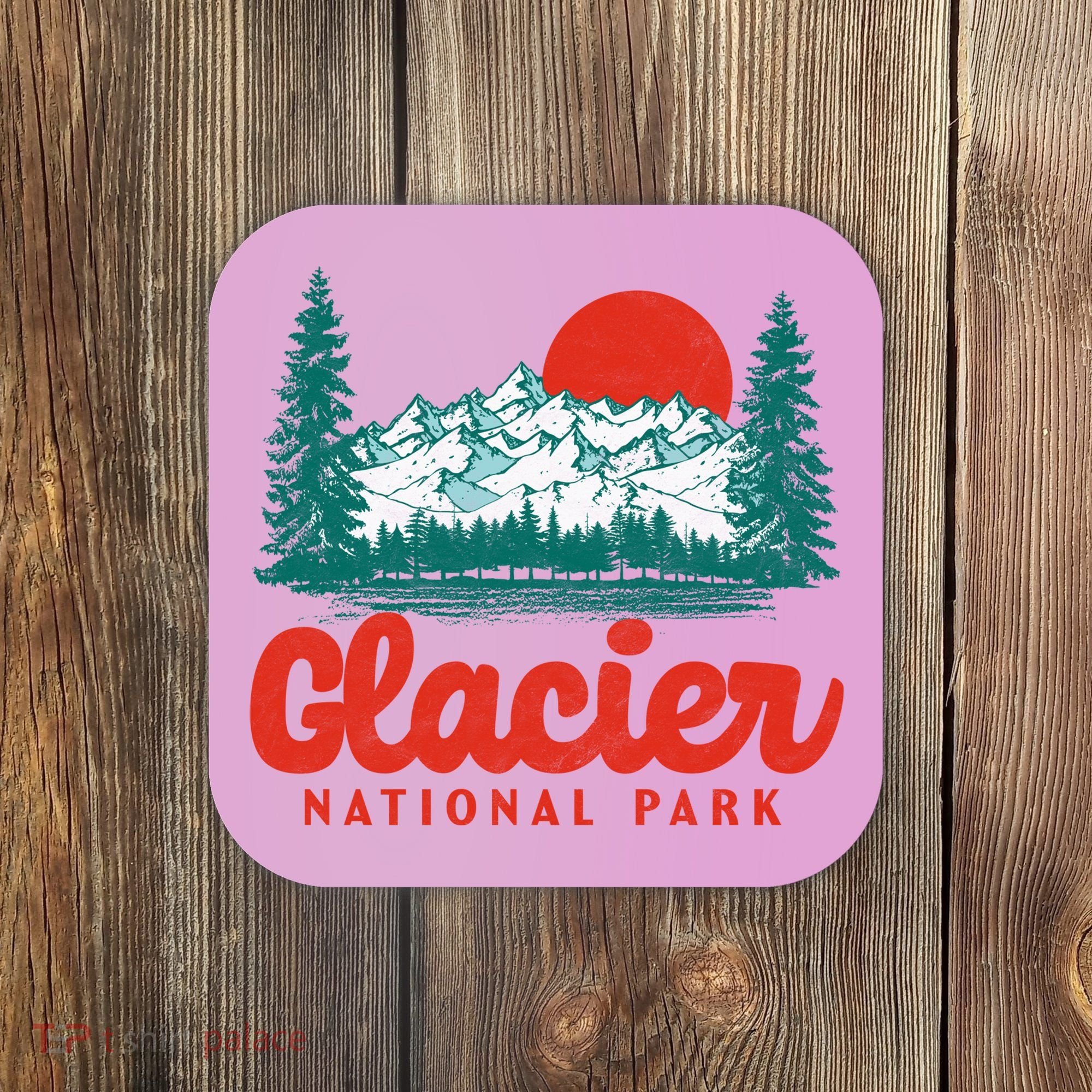 Retro Glacier National Park 80's Mountain Coaster