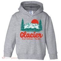 Retro Glacier National Park 80's Mountain Toddler Hoodie thumb 0