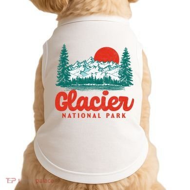 Retro Glacier National Park 80's Mountain Doggie Tank