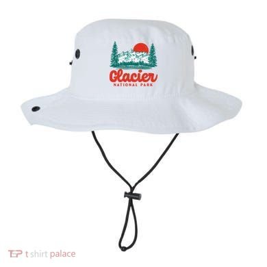 Retro Glacier National Park 80's Mountain Bucket Hat