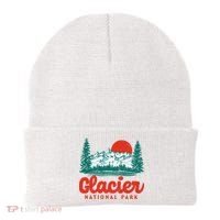 Retro Glacier National Park 80's Mountain Beanie thumb 0