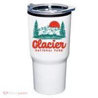 Retro Glacier National Park 80's Mountain Tumbler thumb 0