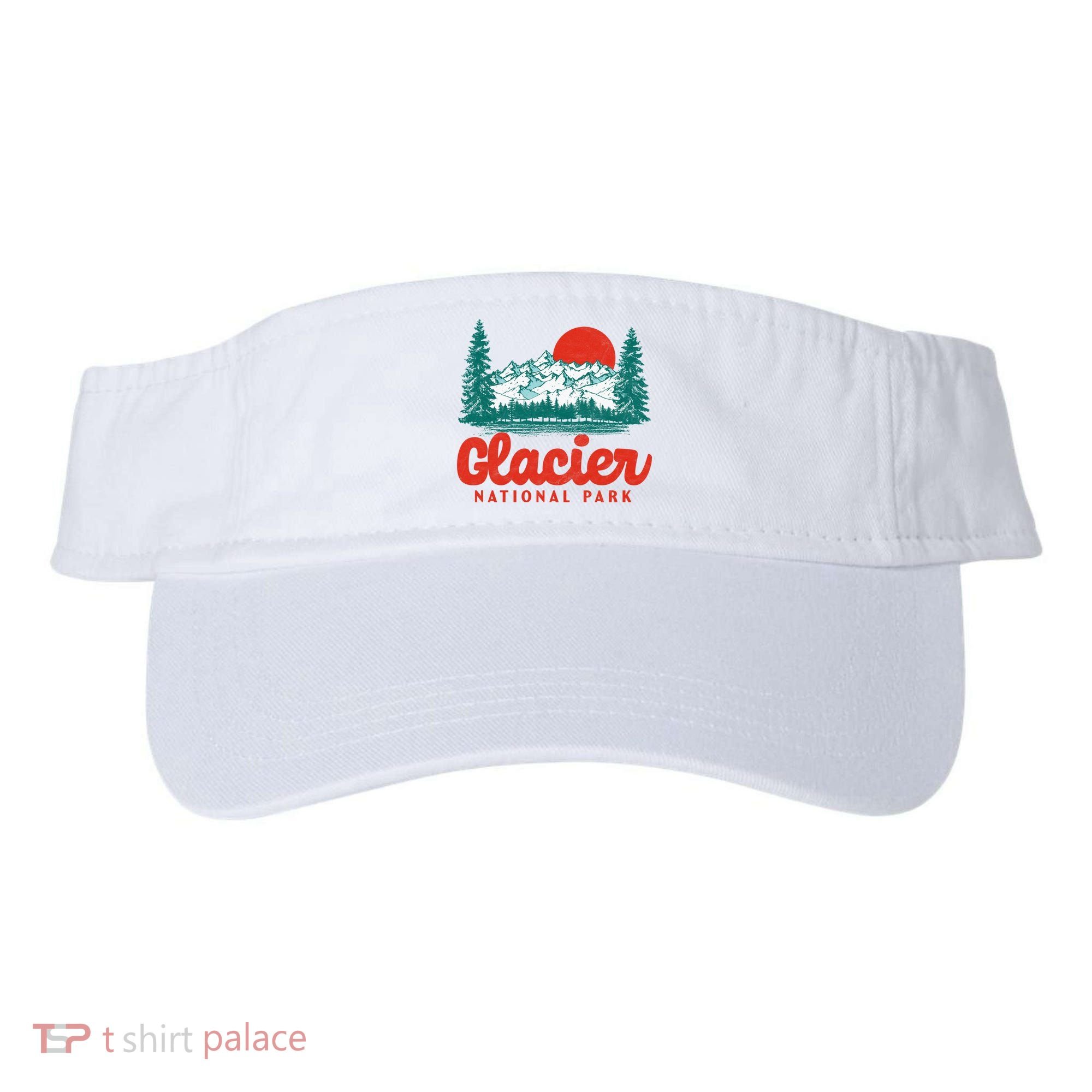 Retro Glacier National Park 80's Mountain Visor
