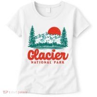 Retro Glacier National Park 80's Mountain Women's T-Shirt thumb 0