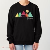 Retro Glacier National Park Montana Women's Sweatshirt thumb 0