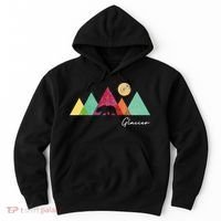 Retro Glacier National Park Montana Hoodie thumb 0