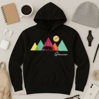 Retro Glacier National Park Montana Hoodie thumb 3