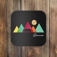 Retro Glacier National Park Montana Coaster thumb 0
