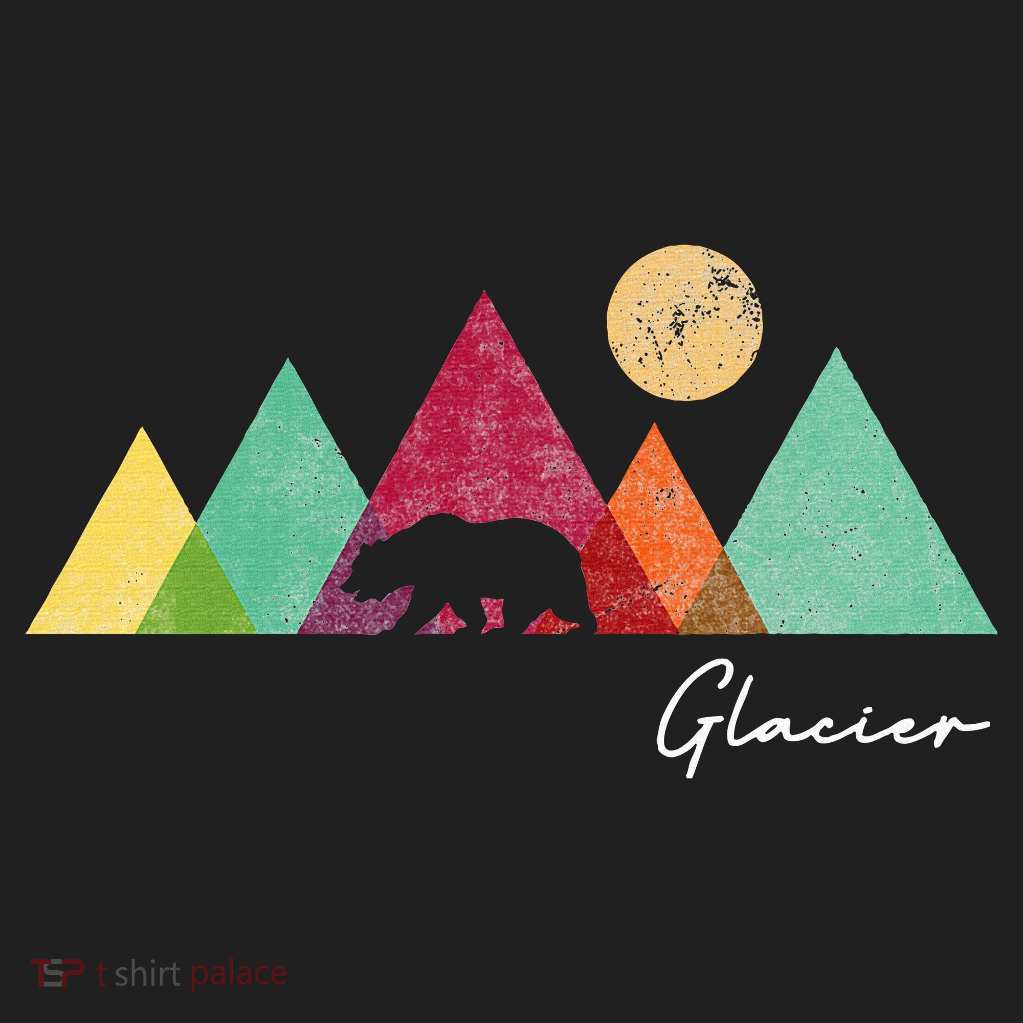 Retro Glacier National Park Montana Tumbler