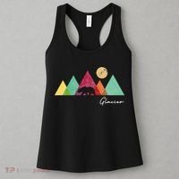 Retro Glacier National Park Montana Women's Tank Top thumb 3