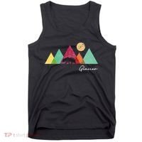 Retro Glacier National Park Montana Tank Top thumb 0