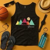 Retro Glacier National Park Montana Tank Top thumb 4