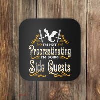 Rpg Gamer Not Procrastinating Side Quest Funny Coaster thumb 0