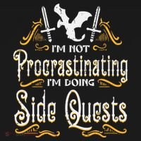 Rpg Gamer Not Procrastinating Side Quest Funny Coaster thumb 2