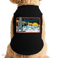 Retro Glacier National Park 80's Bear Graphic 80s Meaningful Gift Doggie Tank thumb 0