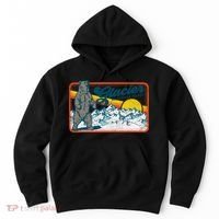 Retro Glacier National Park 80's Bear Graphic 80s Meaningful Gift Hoodie thumb 0