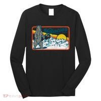 Retro Glacier National Park 80's Bear Graphic 80s Meaningful Gift Long Sleeve Shirt thumb 0