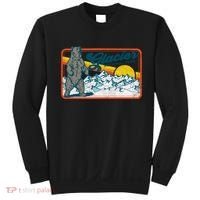 Retro Glacier National Park 80's Bear Graphic 80s Meaningful Gift Sweatshirt thumb 0