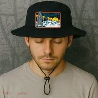 Retro Glacier National Park 80's Bear Graphic 80s Meaningful Gift Bucket Hat thumb 2