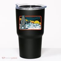 Retro Glacier National Park 80's Bear Graphic 80s Meaningful Gift Tumbler thumb 0
