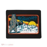 Retro Glacier National Park 80's Bear Graphic 80s Meaningful Gift Mousepad thumb 0