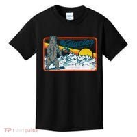 Retro Glacier National Park 80's Bear Graphic 80s Meaningful Gift Kids T-Shirt thumb 0