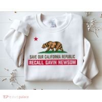 Recall Gavin Newsom Governor Save Our California Republic Sweatshirt thumb 2