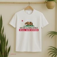 Recall Gavin Newsom Governor Save Our California Republic T-Shirt thumb 2