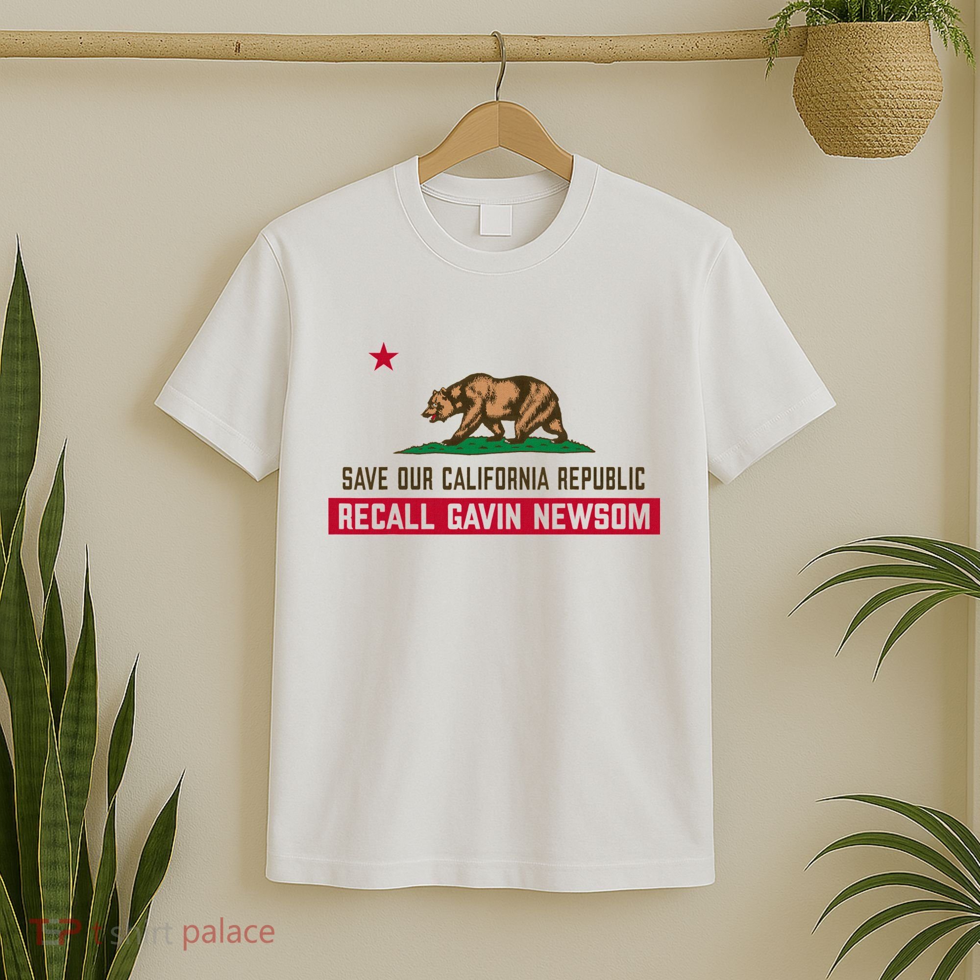 Recall Gavin Newsom Governor Save Our California Republic T-Shirt