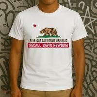 Recall Gavin Newsom Governor Save Our California Republic T-Shirt thumb 3