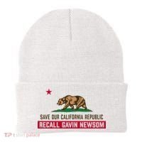 Recall Gavin Newsom Governor Save Our California Republic Beanie thumb 0