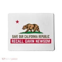 Recall Gavin Newsom Governor Save Our California Republic Mousepad thumb 0