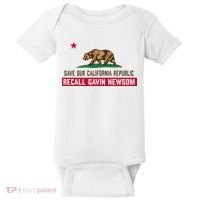 Recall Gavin Newsom Governor Save Our California Republic Baby Bodysuit thumb 0