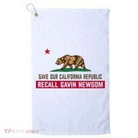 Recall Gavin Newsom Governor Save Our California Republic Golf Towel thumb 0