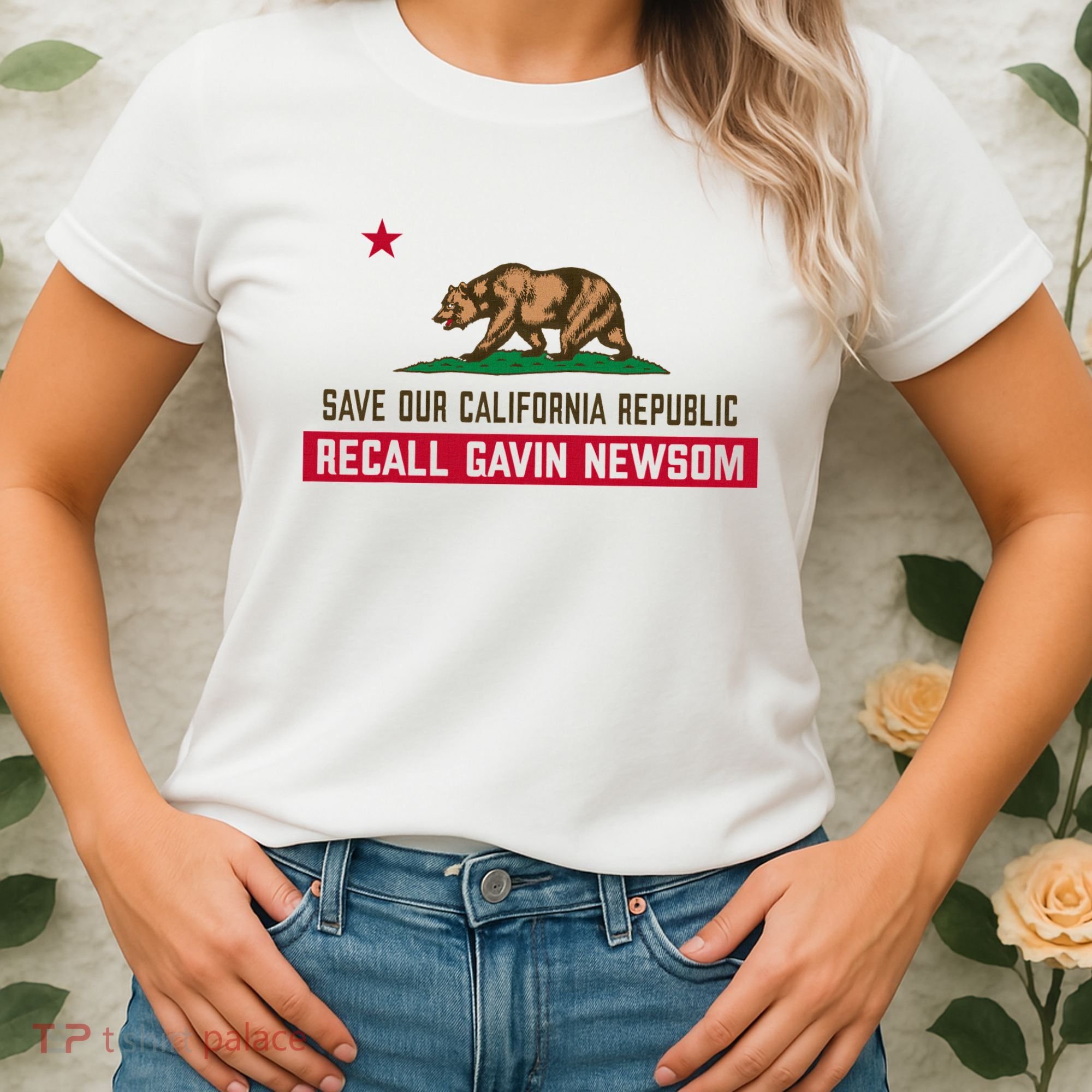Recall Gavin Newsom Governor Save Our California Republic Women's T-Shirt