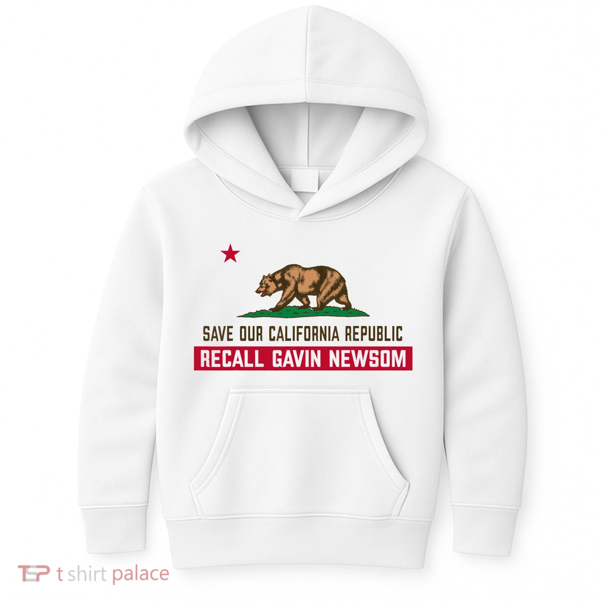 Recall Gavin Newsom Governor Save Our California Republic Kids Hoodie