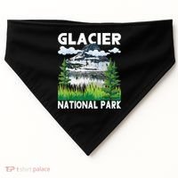 Retro Glacier National Park Hiking & Camping Lover USA-Made Doggie Bandana thumb 0