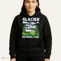 Retro Glacier National Park Hiking & Camping Lover Hoodie thumb 5