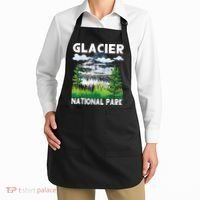 Retro Glacier National Park Hiking & Camping Lover Apron thumb 2