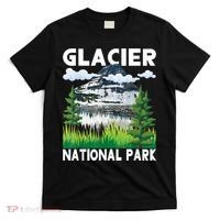 Retro Glacier National Park Hiking & Camping Lover T-Shirt thumb 0