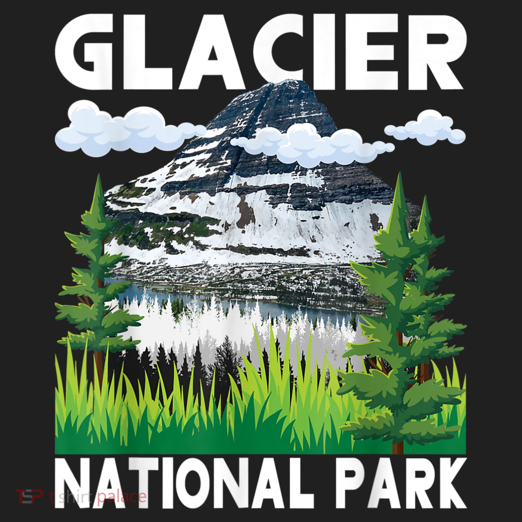 Retro Glacier National Park Hiking & Camping Lover Beanie
