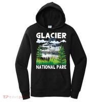 Retro Glacier National Park Hiking & Camping Lover Women's Hoodie thumb 0