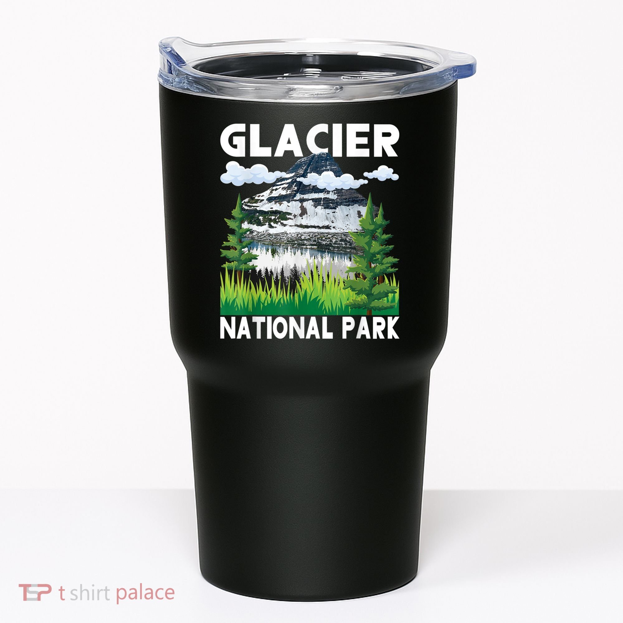 Retro Glacier National Park Hiking & Camping Lover Tumbler
