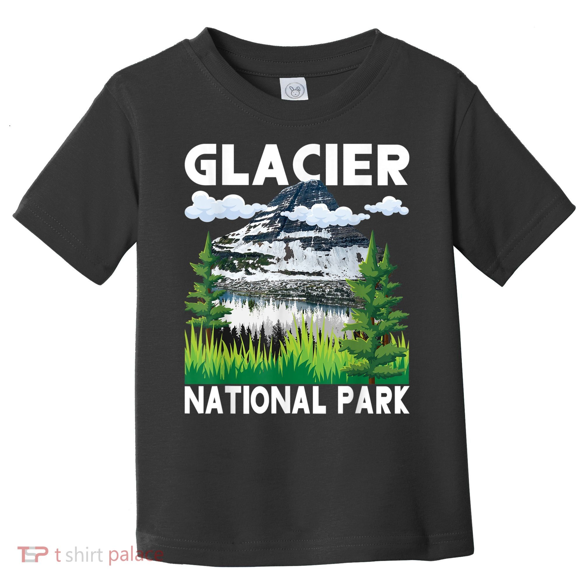 Retro Glacier National Park Hiking & Camping Lover Toddler T-Shirt