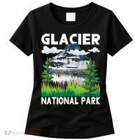 Retro Glacier National Park Hiking & Camping Lover Women's T-Shirt thumb 0