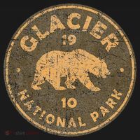 Retro Glacier National Park Montana Hiking Women's Hoodie thumb 2