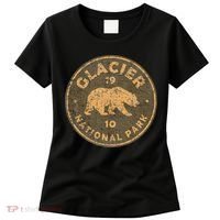 Retro Glacier National Park Montana Hiking Women's T-Shirt thumb 0