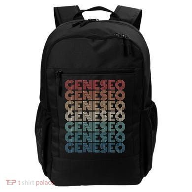 Retro Geneseo New York Gift Backpack