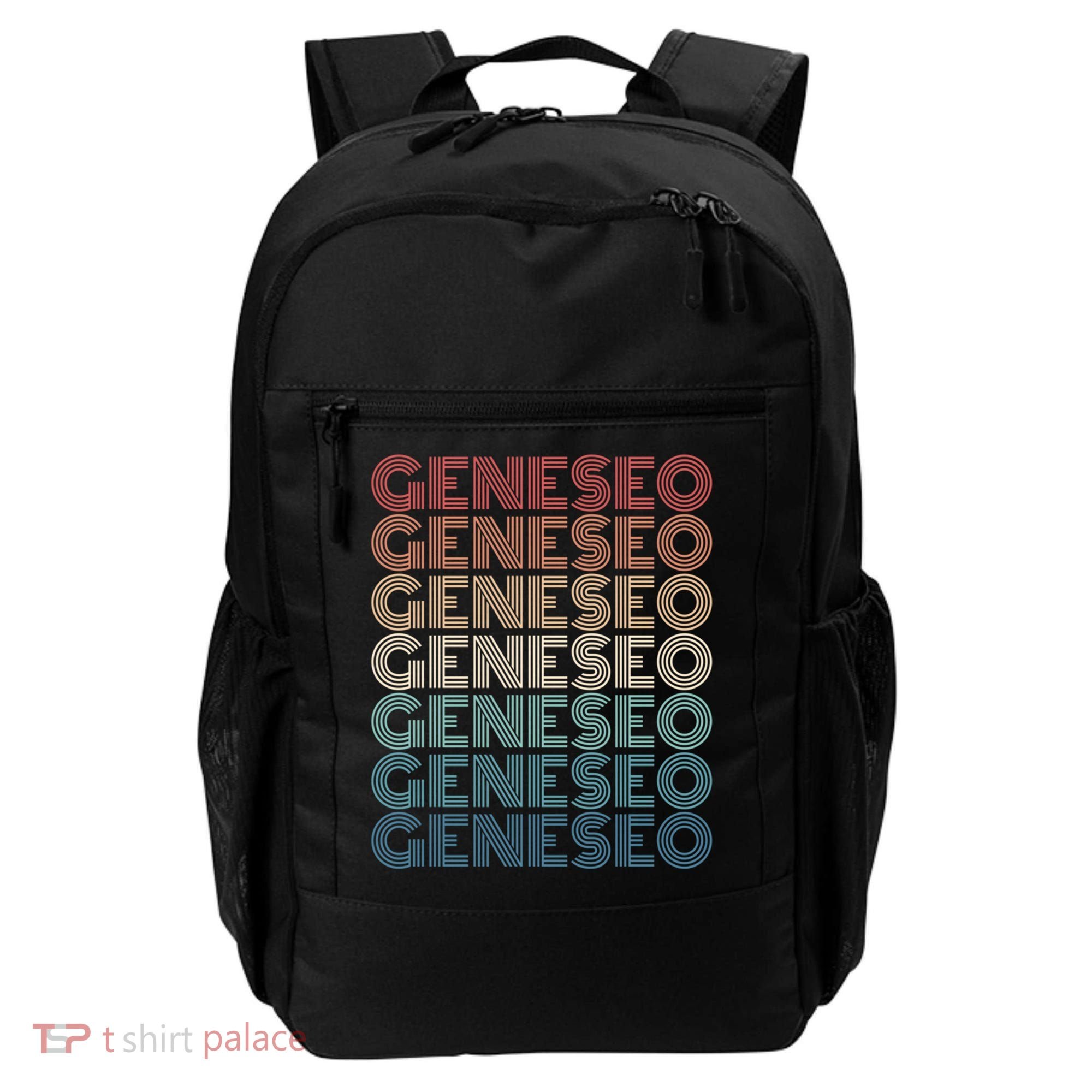 Retro Geneseo New York Gift Backpack
